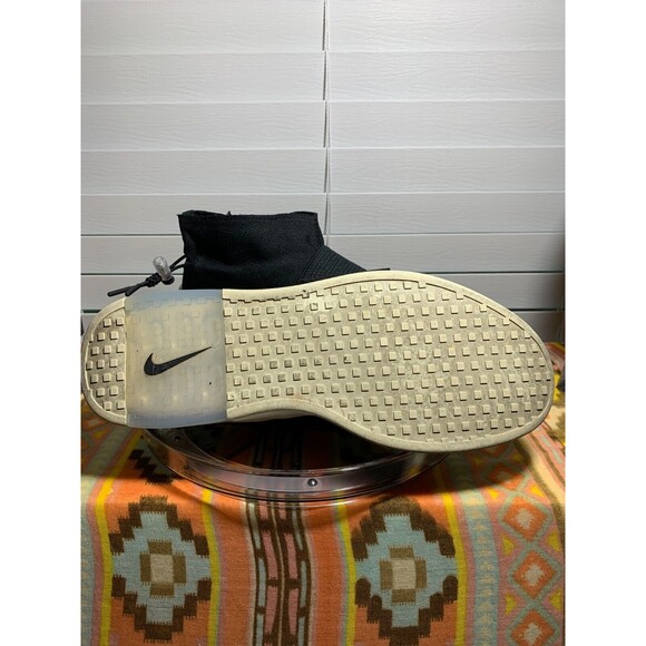 Nike Air 180 Fear of God 8.5 Black Slip-on Adhesive Strap Sneakers Tennis Shoes